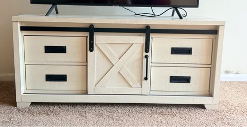55-inch TV Stand with Barn Door