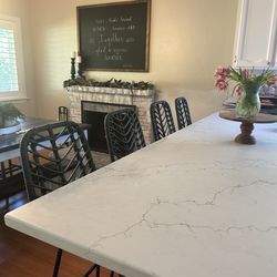 Set of 4 Black high bar stools