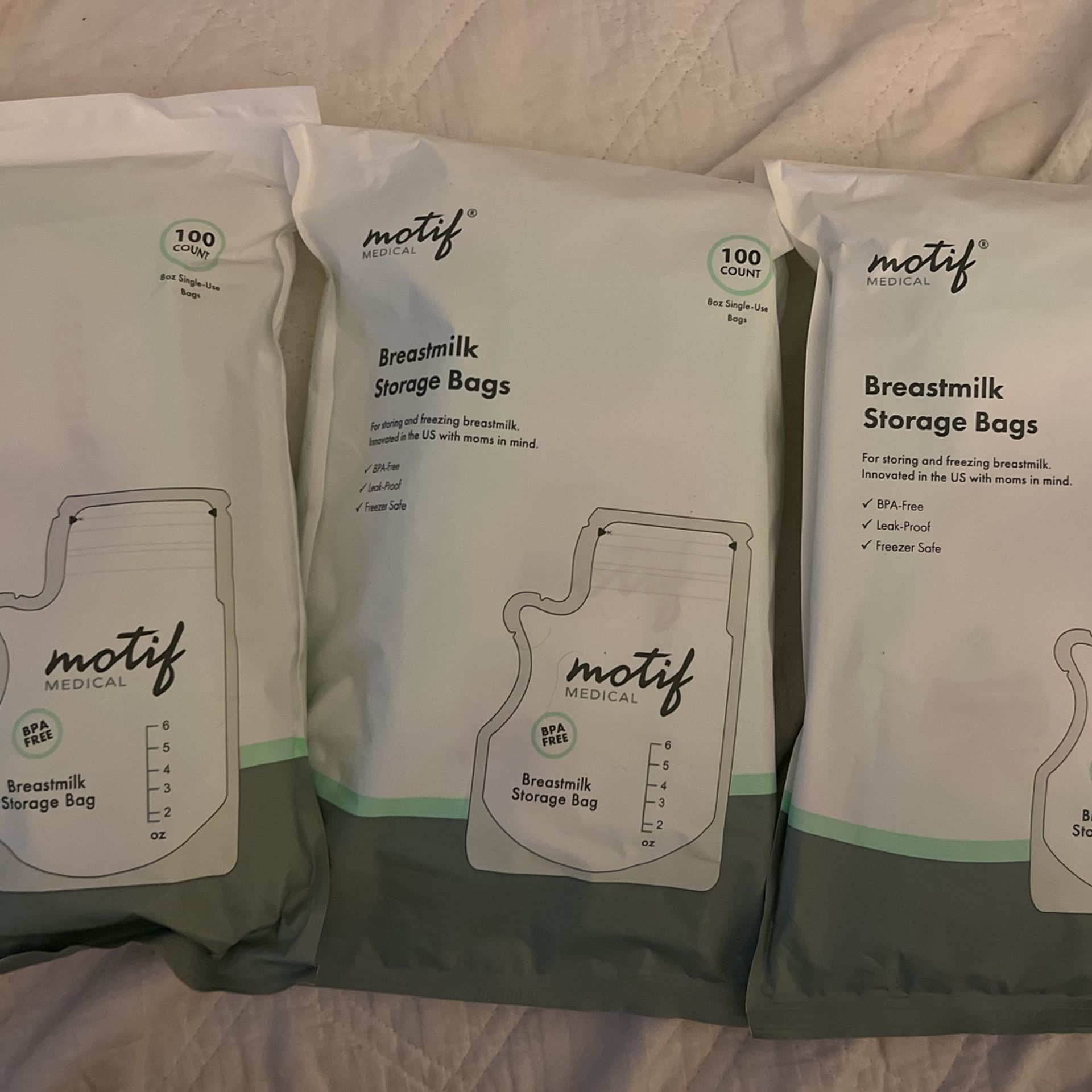 Free Breast milk Storage Bags