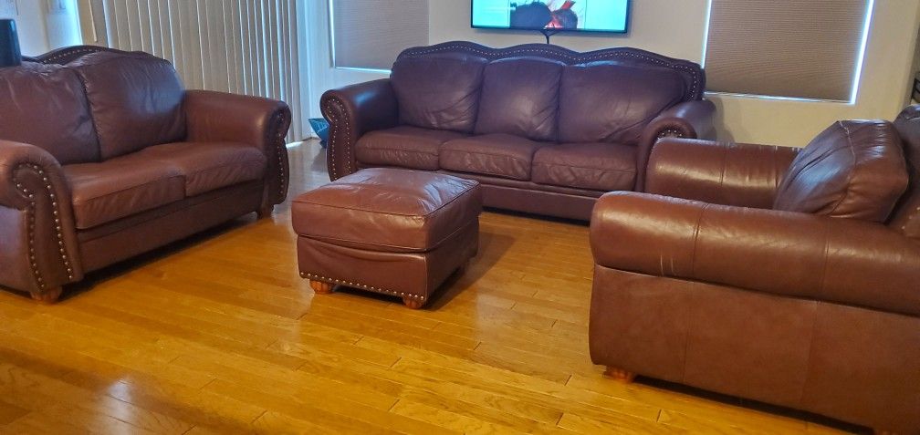Sofas Couch Leather Set