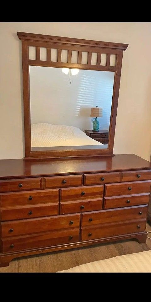 Dresser And Mirror Good Condition Reduced From $200
