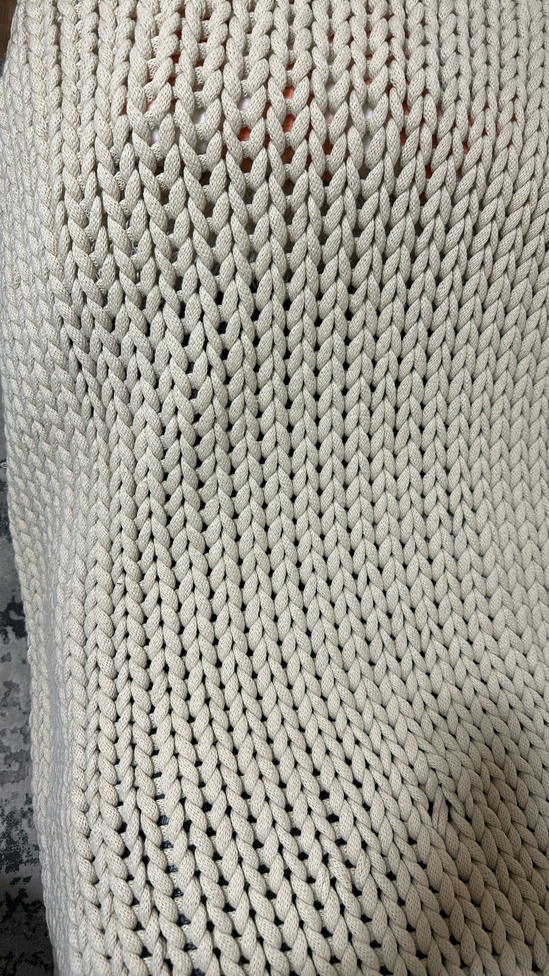 YnM Chenille Weighted Blanket, Handmade Chunky Knitted Design, Soft and Cozy, Temperature Regulating and Breathable, Machine Washable Throw for Sleep