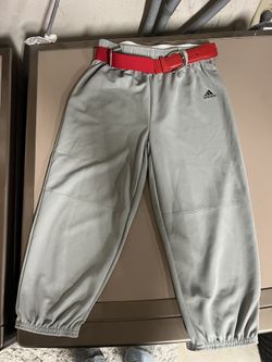 Adidas Baseball Pants with Red Belt Size M