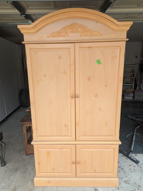 Armoire Cabinet For Clothing (Dresser For Hanging Clothes)