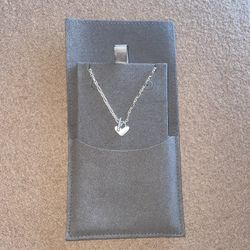 Kendra Scott Heart Padlock Pendant Necklace in Sterling Silver