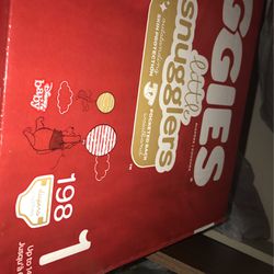 Huge Unopened Box of Huggies Size 1 diapers