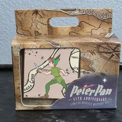 Rare 2018 Disney Peter Pan 65th Anniversary Mystery Map Pin With Box 