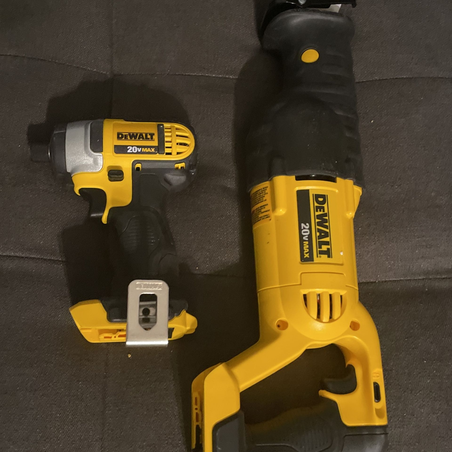 Dewalt 20v Max Impact Drill And Sawzall