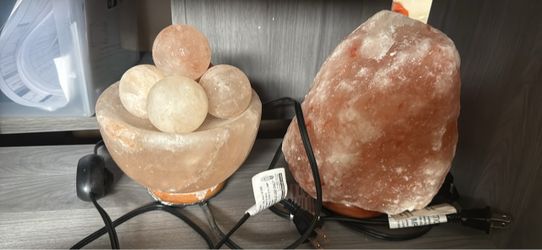 Salt rock lamps