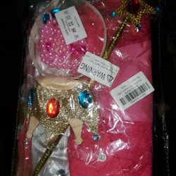 New Born  Pink Princess With Accessories 