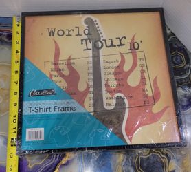 1 Pack T Shirt Display Frame,13" X 13" Black Jersey Displays Frame Case,1" Depth