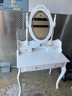 Vanity with mirror
