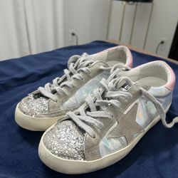 Superstar Iridescent Leather Low-Top Sneakers Size 35