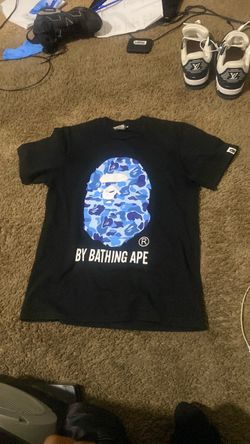 Blue bape medium shirt
