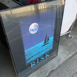 Risk Poster Framed 