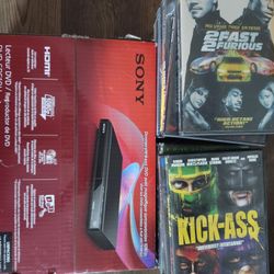Sony DVD Player With 20 Movies 
