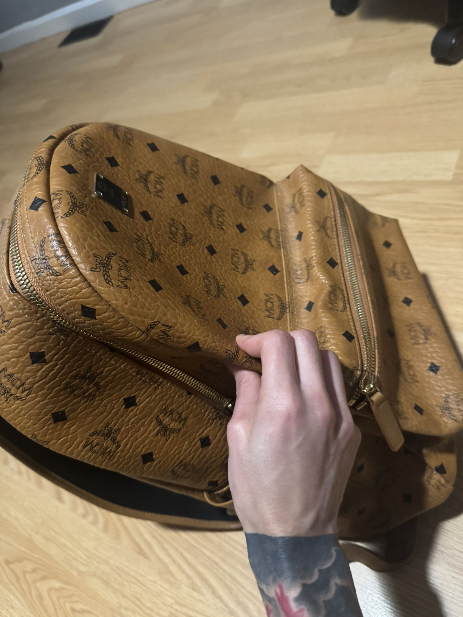 real mcm bag throw offers