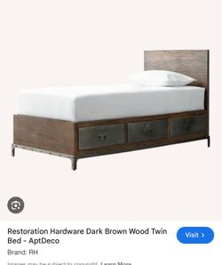 Twin size Restoration Hardware Industrial Locker  Storage Bed