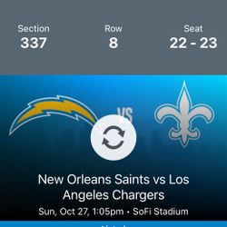 Saints Vs Chargers Tickets 