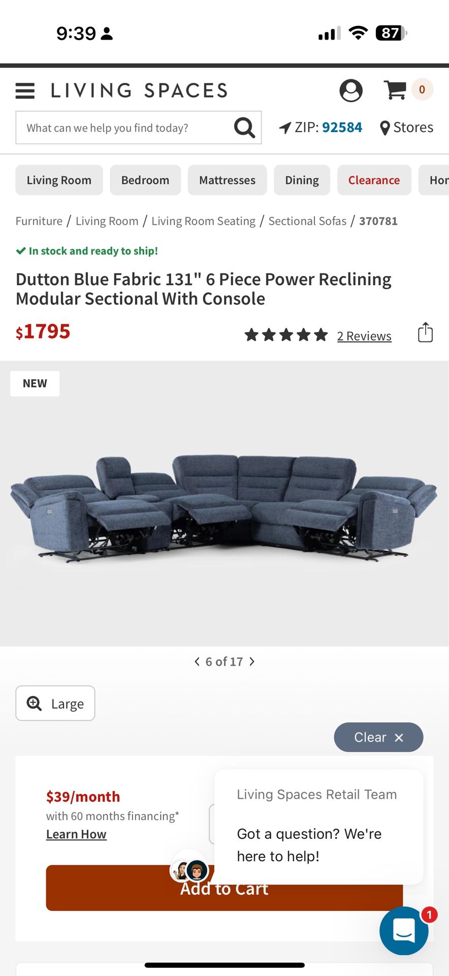 Reclining Sectional