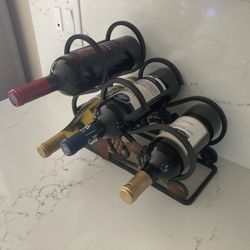 Four Bottle Wine Rack 
