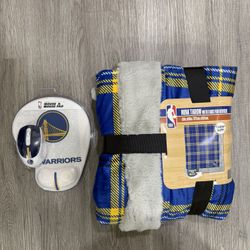Golden State Warriors Blanket And Computer Mouse