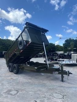 AMP 7 x 14 High Side Dump Trailer 14k