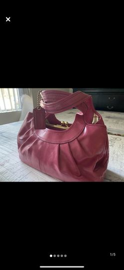 A nice pink coach handbag