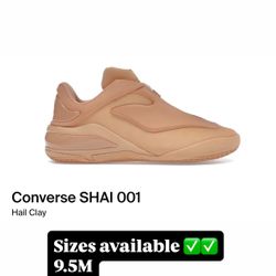 Sizes 9.5M & 10M Converse SHAI 001 Hail Clay