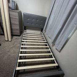 Twin Bed Frame Plus Mattress 