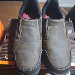 Skechers Memory Foam Steel Toe Mens Work Boots Brand New In Box