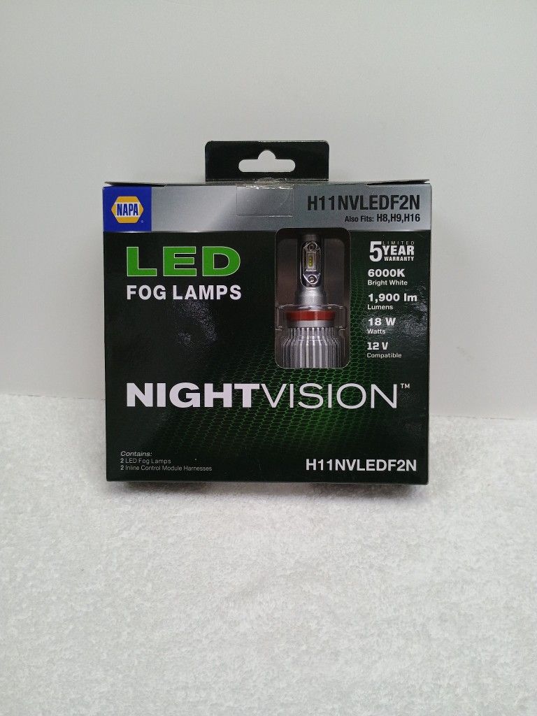 NAPA NightVision LED Bright White Headlight Bulb Powersports