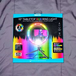 NEW 10" Tabletop RPB Ring Light With Ballhead Tripod & Phone Holder