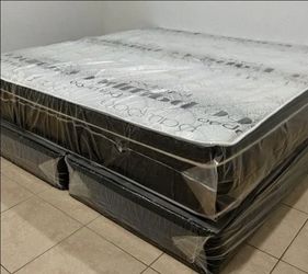 $320 king pillow top mattress only brand new free delivery same-day