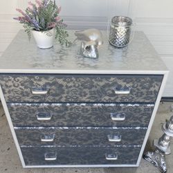 Grey Amd Silver Holographic Cool Dresser 