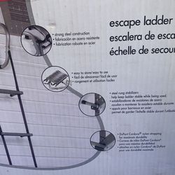 Compact Fire Escape Ladder with Hand Rails
