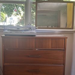 Vintage Mid Century High Boy Dresser 