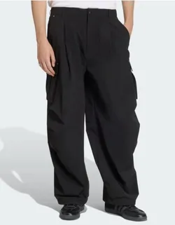 KD2780 Adidas Originals Mens Premium Essentials Utility Cargo Pants Black Sz 34"