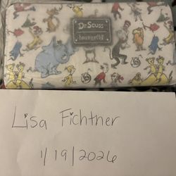 Dr Suess Wallet White