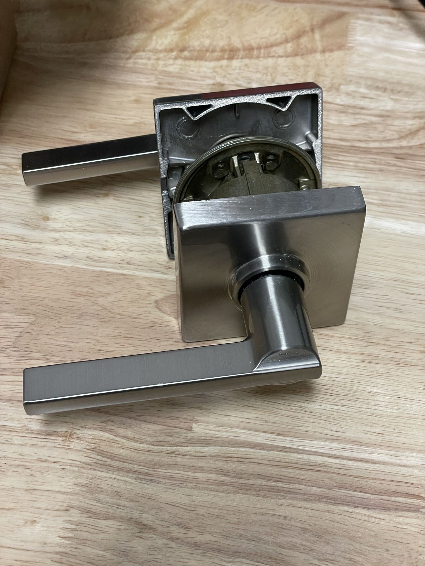 Schlage Latitude Passage Door Lever Set with Collins Trim