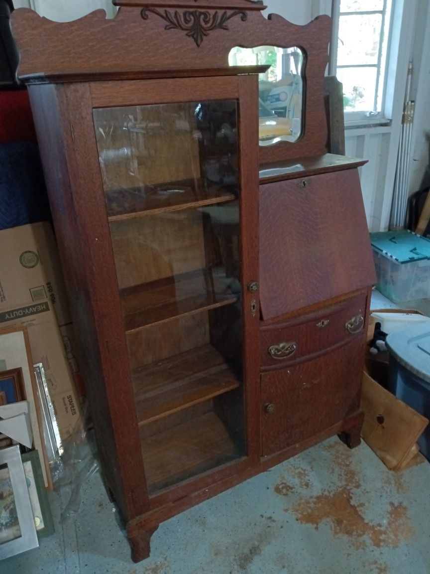 Antique Secretary Desk Bookcase