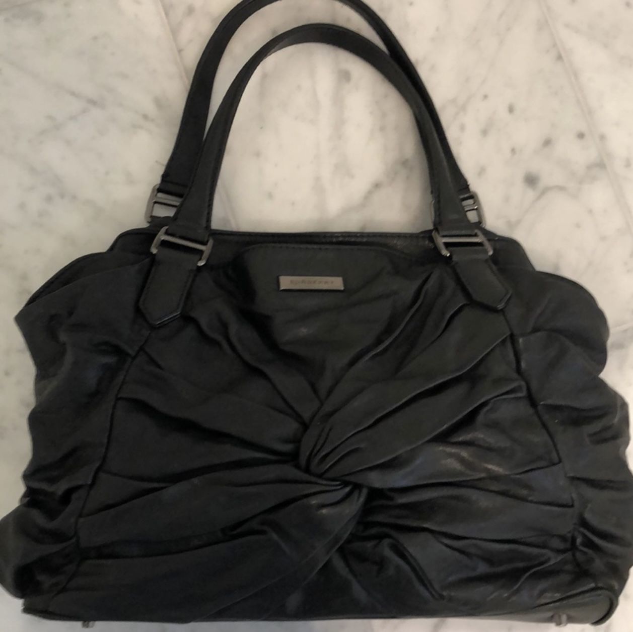 Burberry leather satchel 