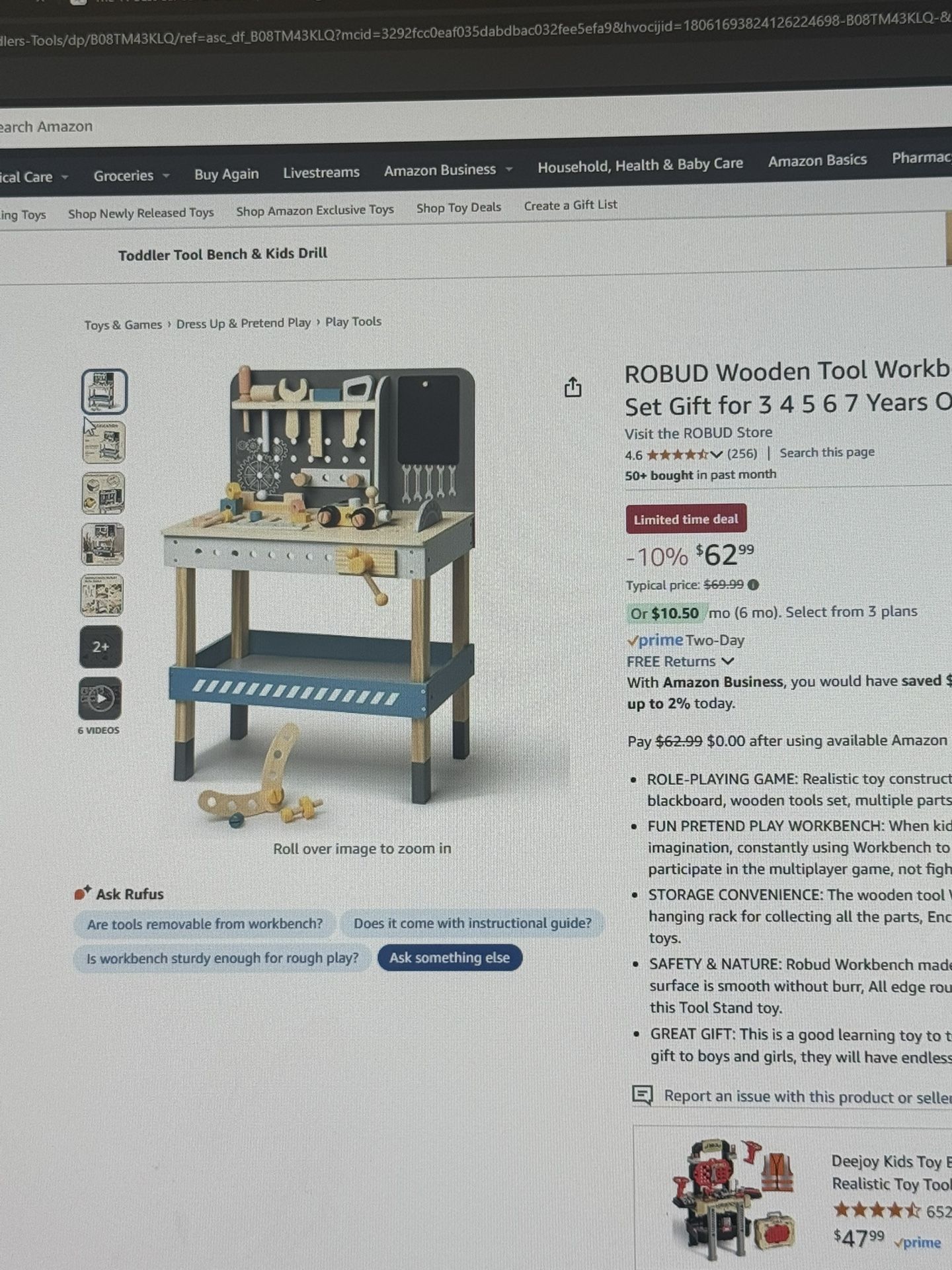 Brand New Boys Toy- Work Tool bench