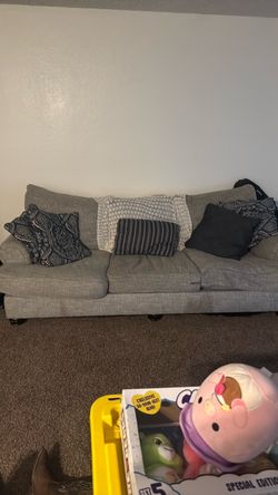 Grey couches for sale pick up only