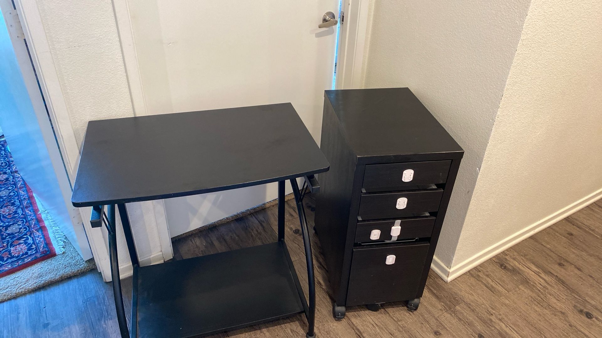 Cabinet and desk