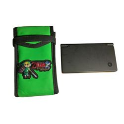 Nintendo Matte Black DSi Foldable Travel Portable Handheld Console W/ Cameras