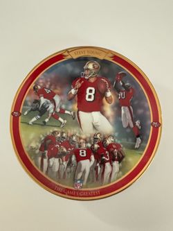 VTG- Bradford Exchange collector plate titled "San Francisco's Steve Young"
