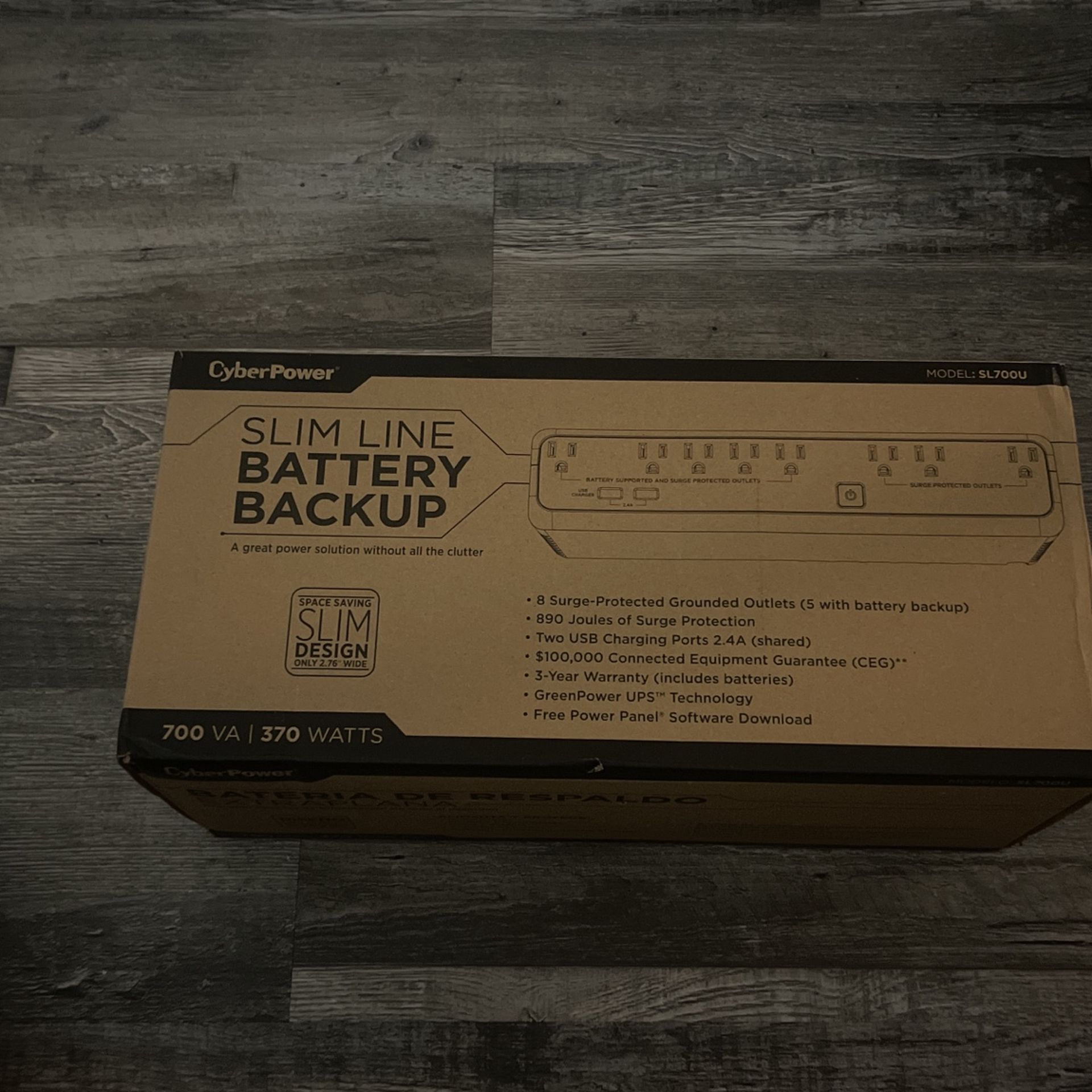 Slim Line Battery Backup Ups