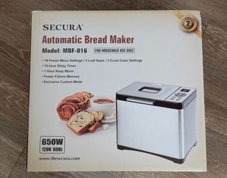Secura Automatic Bread Maker MBF-016