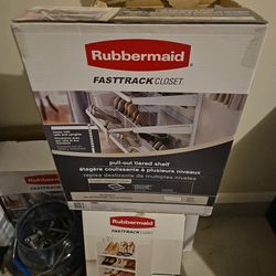RUBBERMAID PULL OUT TIERED SHELF